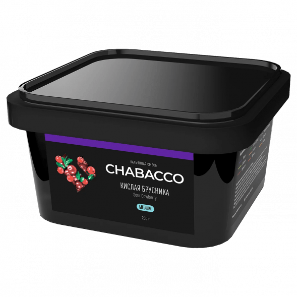 Смесь Chabacco MEDIUM - Sour Cowberry (Кислая Брусника, 200 грамм) купить в Томске