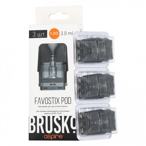 Сменный картридж Brusko - Favostix (1 Ом, 3 шт.) купить в Томске