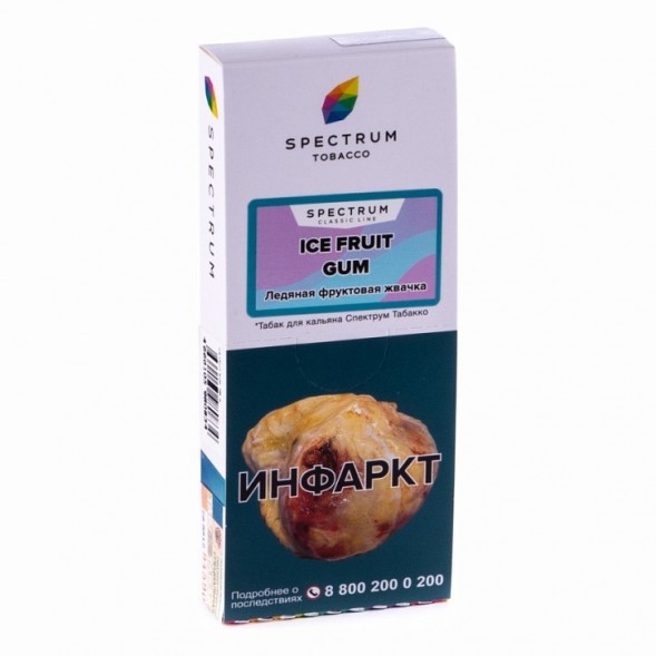 Табак Spectrum - Ice Fruit Gum (Ледяная Фруктовая Жвачка, 100 грамм) купить в Томске