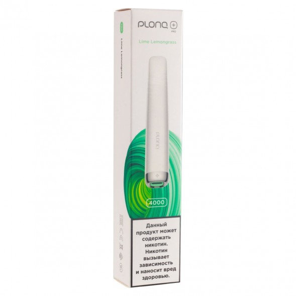 PLONQ PLUS PRO - Лайм Лемонграсс (Lime Lemongrass, 4000 затяжек) купить в Томске