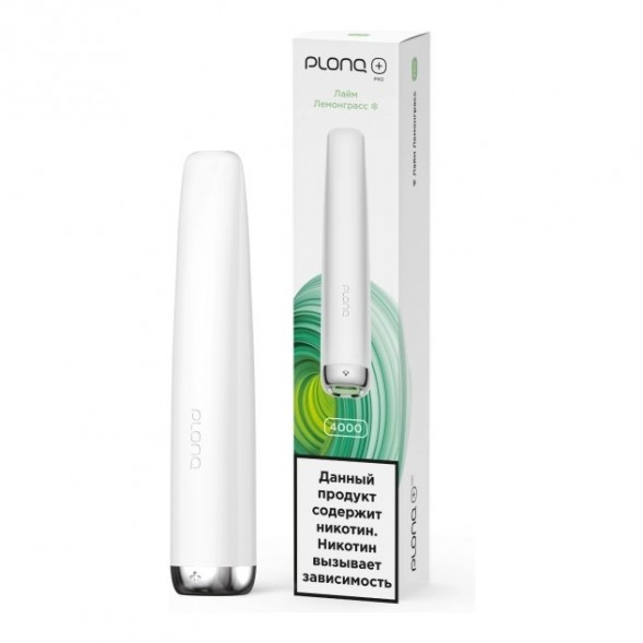 PLONQ PLUS PRO - Лайм Лемонграсс (Lime Lemongrass, 4000 затяжек) купить в Томске