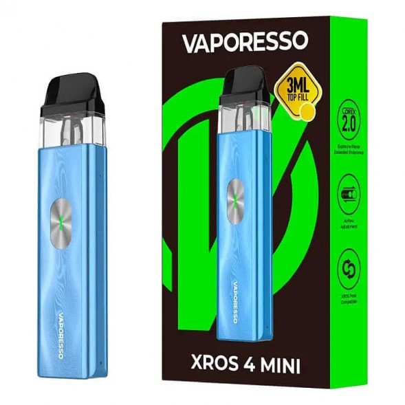 Электронная сигарета Vaporesso XROS 4 Mini - Ice Blue (Синий Лёд) купить в Томске