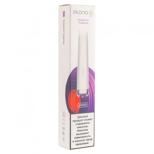 PLONQ PLUS PRO - Малина Мандарин (Raspberry Tangerine, 4000 затяжек) купить в Томске