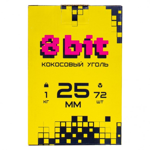 Уголь 8 Bit (25 мм, 72 кубика) купить в Томске