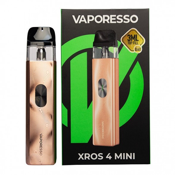 Электронная сигарета Vaporesso XROS 4 Mini - Champagne Gold (Золотое Шампанское) купить в Томске