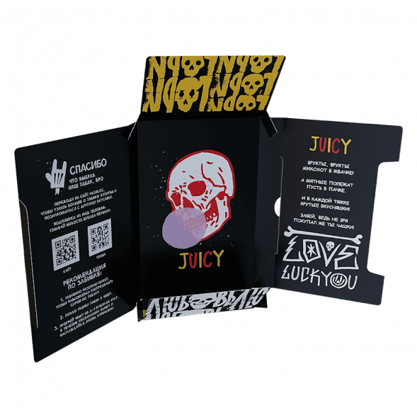 Табак Хулиган - Juicy (Фруктовая Жвачка, 25 грамм) купить в Томске