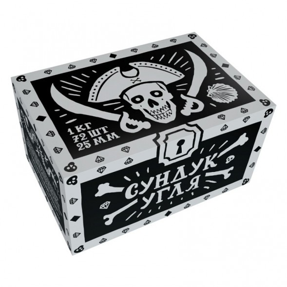 Уголь Хулиган - Сундук Угля (25 мм, 72 кубика) купить в Томске