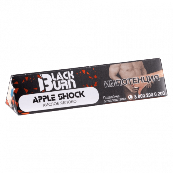 Табак BlackBurn - Apple Shock (Кислое Яблоко, 25 грамм) купить в Томске