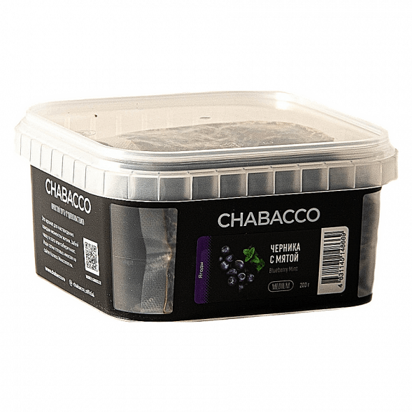 Смесь Chabacco MEDIUM - Blueberry Mint (Черника с Мятой, 200 грамм) купить в Томске