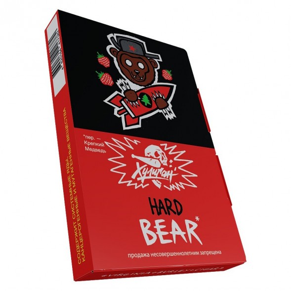 Табак Хулиган Hard - BEAR (Клубника с Ёлкой, 25 грамм) купить в Томске