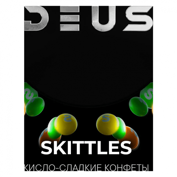 Табак Deus - Skittles (Кисло-Сладкие Конфеты, 100 грамм) купить в Томске