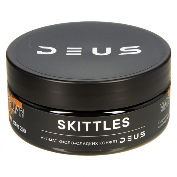 Табак Deus - Skittles (Кисло-Сладкие Конфеты, 100 грамм) купить в Томске