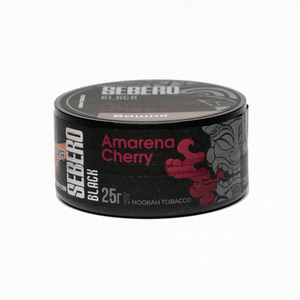 Табак Sebero Black - Amarena Cherry (Вишня, 25 грамм) купить в Томске