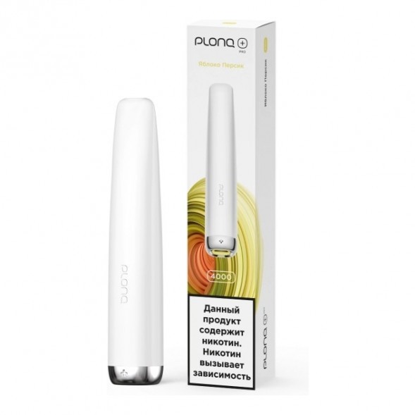 PLONQ PLUS PRO - Яблоко Персик (Apple Peach, 4000 затяжек) купить в Томске