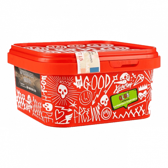 Табак Хулиган - CLUB (Клубничная Газировка, 200 грамм) купить в Томске