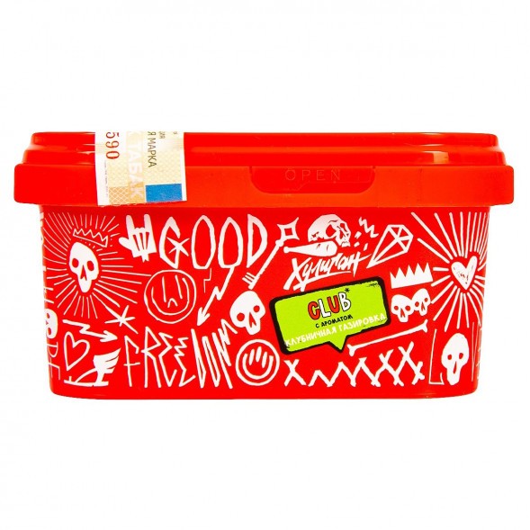 Табак Хулиган - CLUB (Клубничная Газировка, 200 грамм) купить в Томске