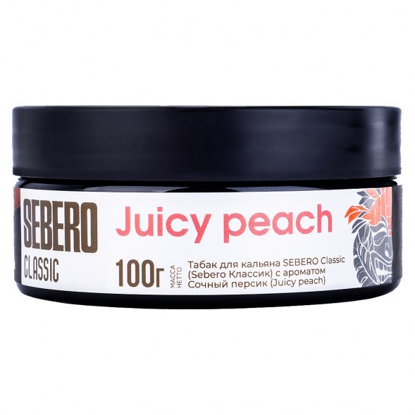 Табак Sebero - Juicy Peach (Сочный Персик, 100 грамм) купить в Томске