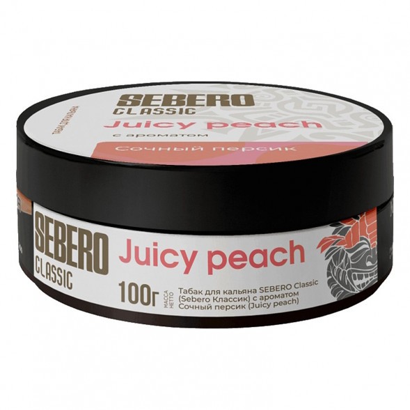 Табак Sebero - Juicy Peach (Сочный Персик, 100 грамм) купить в Томске