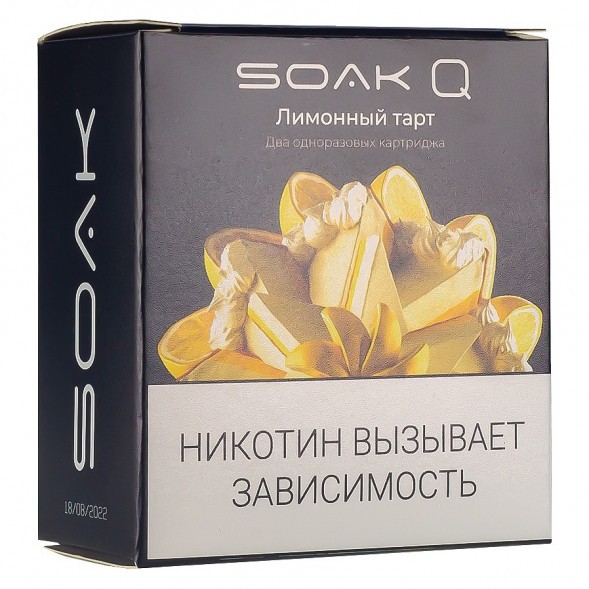 Картридж SOAK Q - Лимонный Тарт (1500 затяжек х 2 шт.) купить в Томске